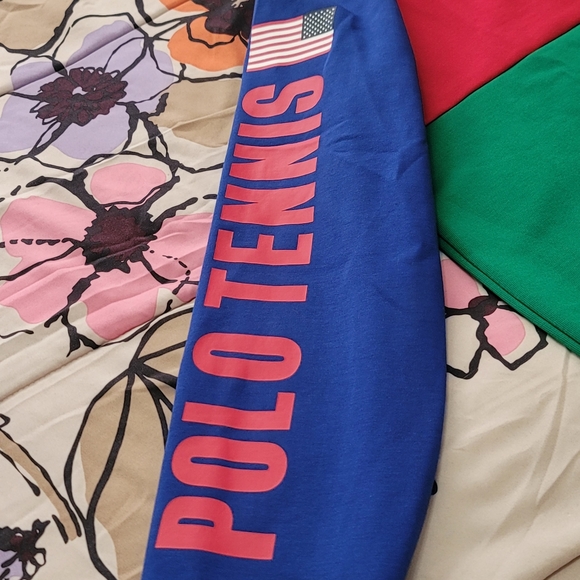 Polo Ralph Lauren Polo Tennis/Big Pony Color-Blocked Quarter-Zip Interlock Sweat - Picture 4 of 6